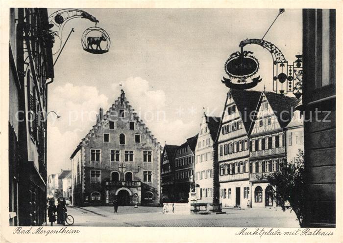Bad Mergentheim Marktplatz Rathaus