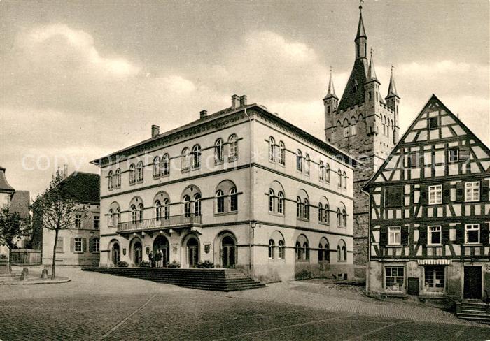 Bad Wimpfen Marktplatz Rathaus Blauen Turm
