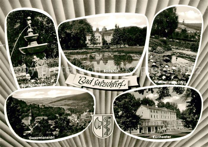 Bad Salzschlirf Kurtheater Badehof Springbrunnen