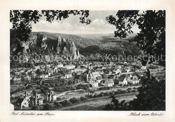 Bad Muenster Stein Ebernburg Blick vom Rotenfels