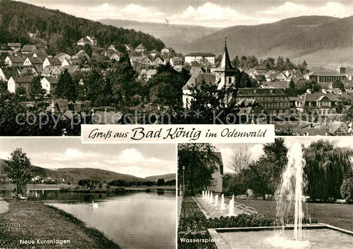 Bad Koenig Odenwald Neue Kuranlagen Wasserspiele