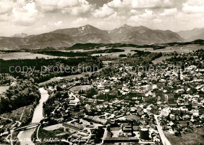 Traunstein Oberbayern Fliegeraufnahme Hochfelln Hochgern