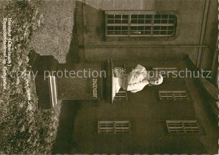 Herrnhut Zinzendorfdenkmal Kirchgarten