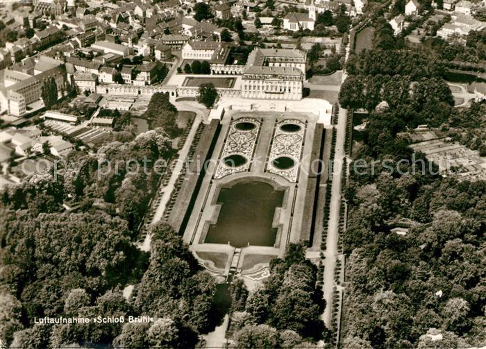Bruehl Rheinland Fliegeraufnahme Schloss Augustusburg