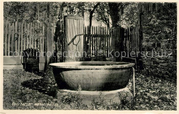 Clausthal-Zellerfeld Oberharzer Wasserbottich