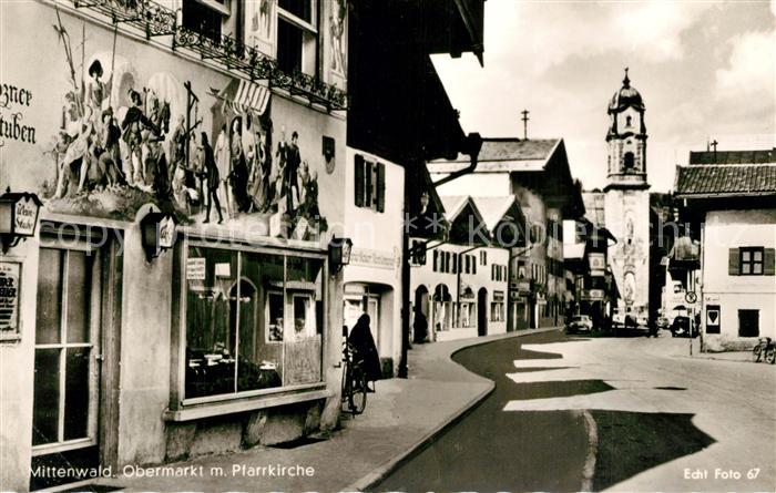 Mittenwald Bayern Obermarkt Pfarrkirche