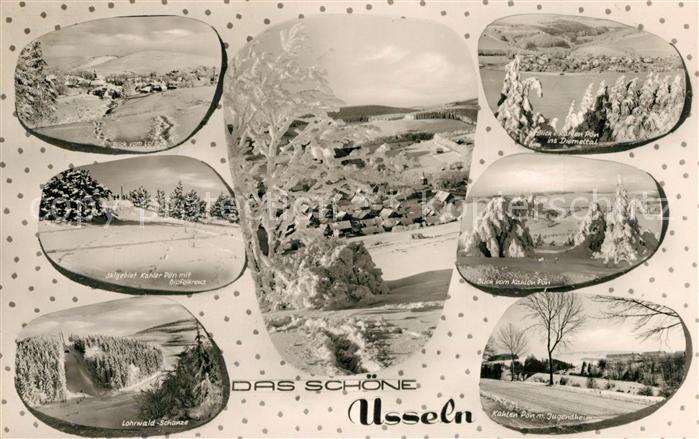 Usseln Kahler Poen Gipfelkreuz Lohrwald-Schanze