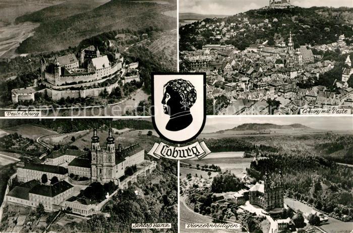 Coburg Schloss Banz Vierzehnheiligen Veste Fliegeraufnahme