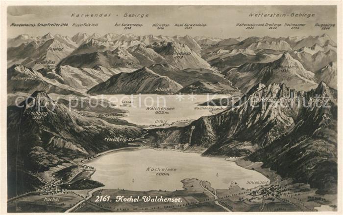 Kochel See Ortungskarte Schlehdorf Herzogstnad Jochberg