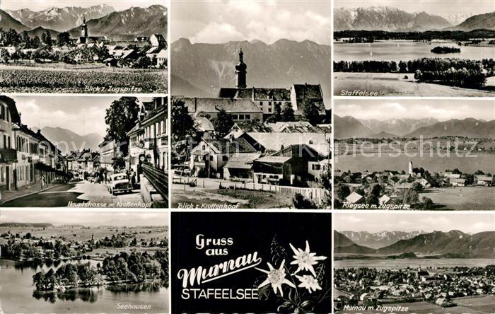 Murnau Staffelsee Hauptstrasse Krottenkopf Zugspitze