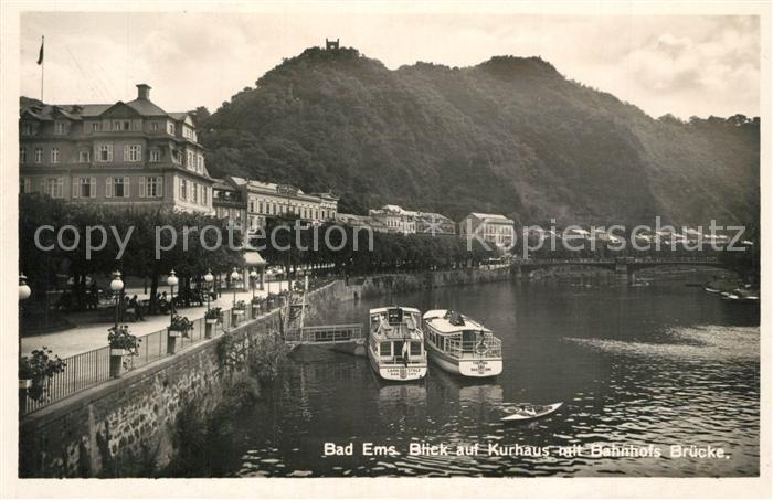 Bad Ems Kurhaus Bahnhofs Bruecke