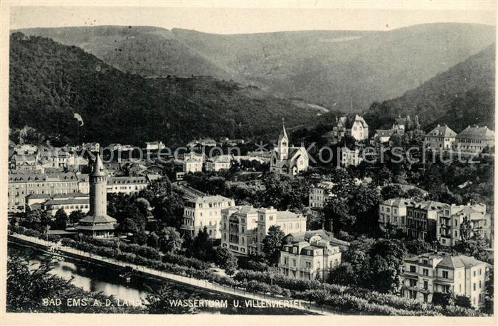 Bad Ems Wasserturn Villenviertel