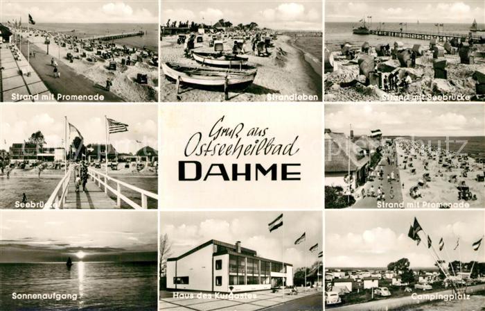 Dahme Ostseebad Seebruecke Haus des Kurgastes Campingplatz