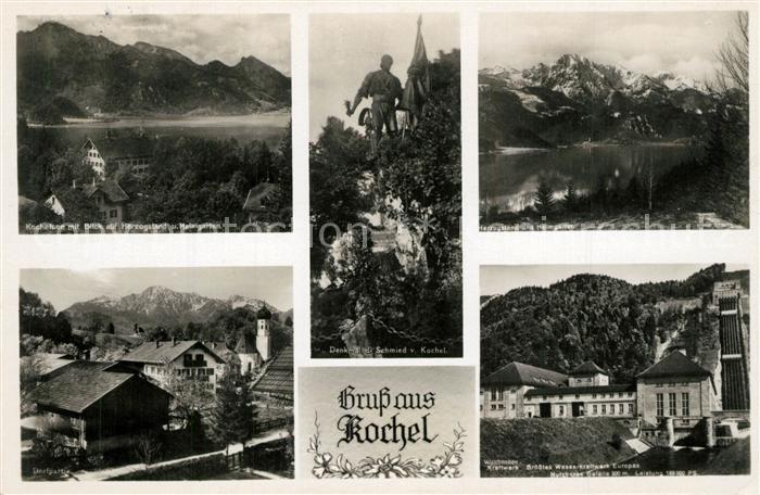 Kochel See Denkmal Kraftwerk Herzogstand