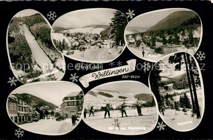 Willingen Sauerland Muehlenkopfschanze Skilift Viadukt