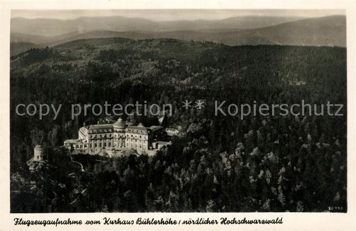 Buehl Baden Fliegeraufnahme Kurhaus Buehlerhoehe