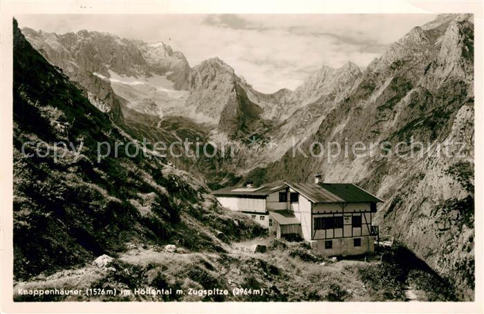 GARMISCH-PARTENKIRCHEN Bayern Knappenhoeuser Hoellental Zugspitze