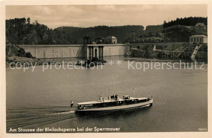 Bleilochtalsperre Sperrmauer