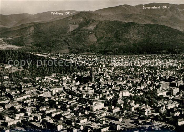 Freiburg Breisgau Fliegeraufnahme Schauinsland Feldberg