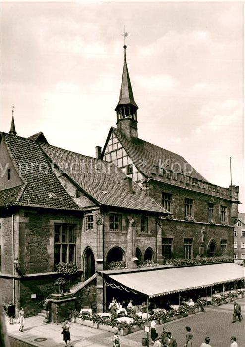 Goettingen Niedersachsen Rathaus Ratskellerterrasse
