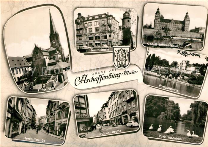 Aschaffenburg Main Stiftskirche Schloss Johannisburg Herstallturm