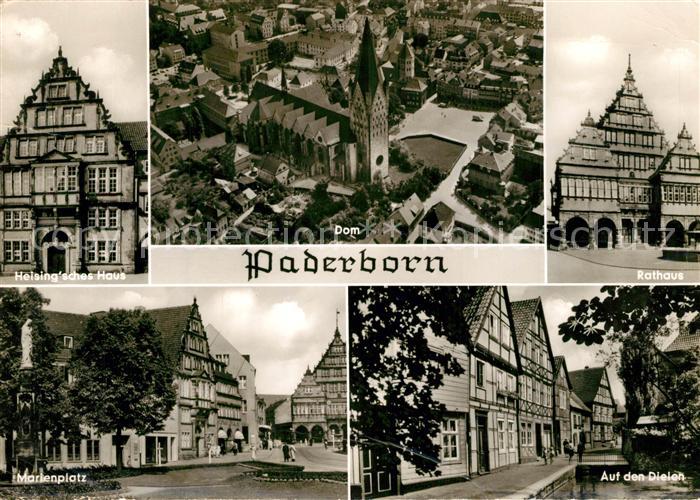 Paderborn Rathaus Marienplatz Dom