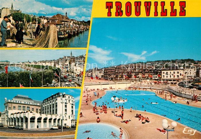 Trouville-sur-Mer Le port La Touques et le boulevard Moureaux Les cures marines
