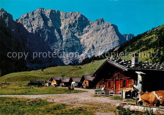 Hinterriss Tirol Eng Almen mit Karwendel
