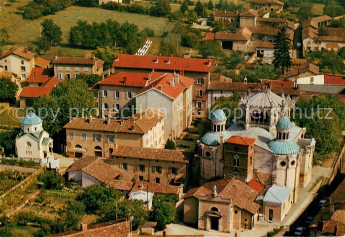 Ars Ain Eglise et la Basilique Vue aerienne