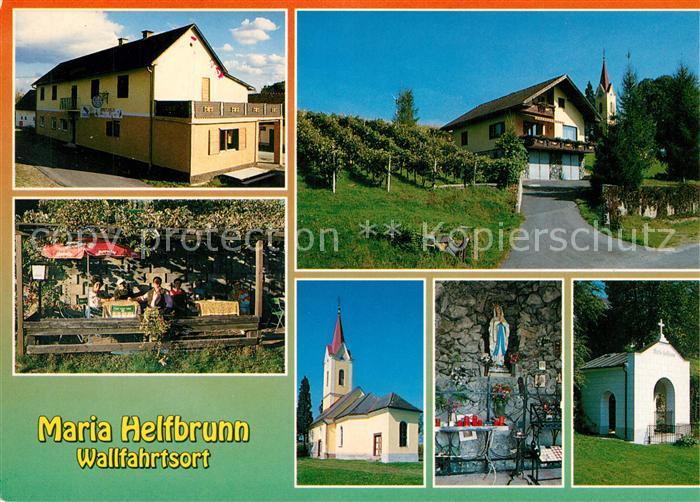Ratschendorf Gasthaus Fauster Wallfahrtskirche Maria Helfbrunn Marienaltar Kapel