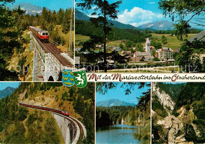 Mariazellerbahn  Kuhgrabenviadukt Mitterbach Erlaufsee Saugrabenviadukt Stausee