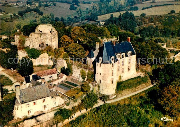 Sainte-Suzanne Mayenne Vue aerienne Le vieux chateau