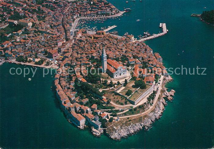 Rovinj Istrien Fliegeraufnahme
