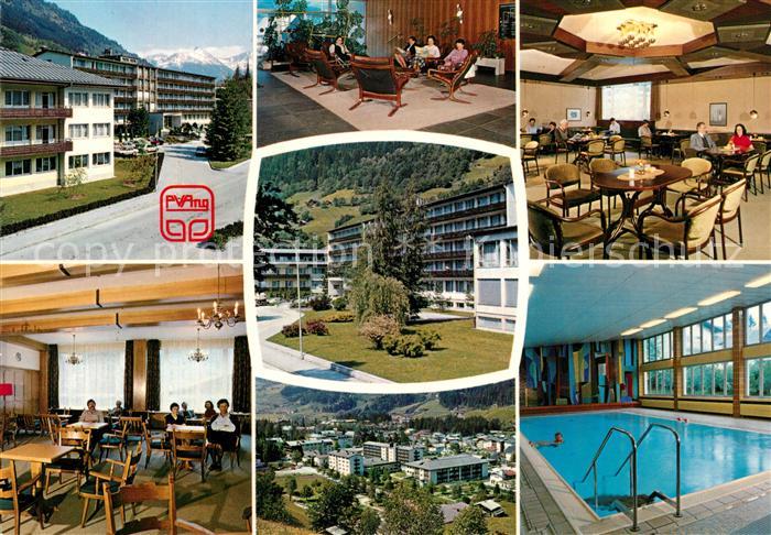 Bad Hofgastein PVA der Angestellten Rehazentrum  Speisesaal Panorama Schwimmbadd