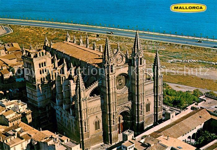 Palma Mallorca La Catedral Vista aerea
