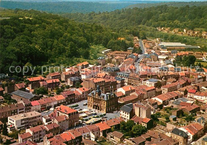 Longuyon Vue generale aerienne Centre ville