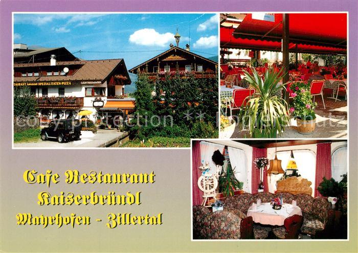 Mayrhofen Zillertal Cafe Restaurant Kaiserbruendl