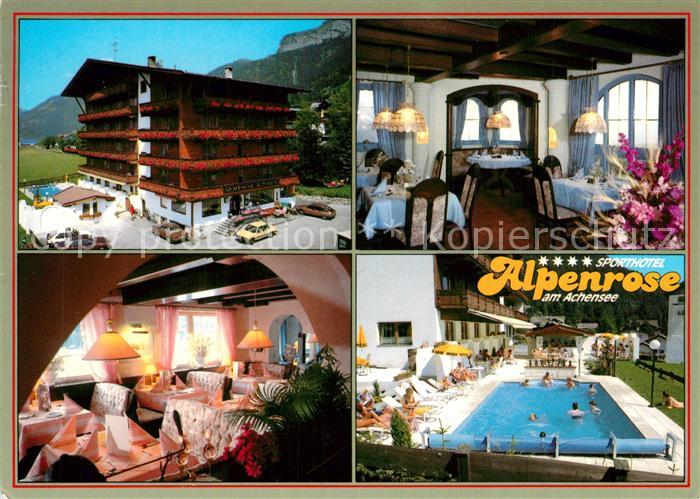 Maurach Achensee Sporthotel Alpenrose Gastraeume Swimmingpool