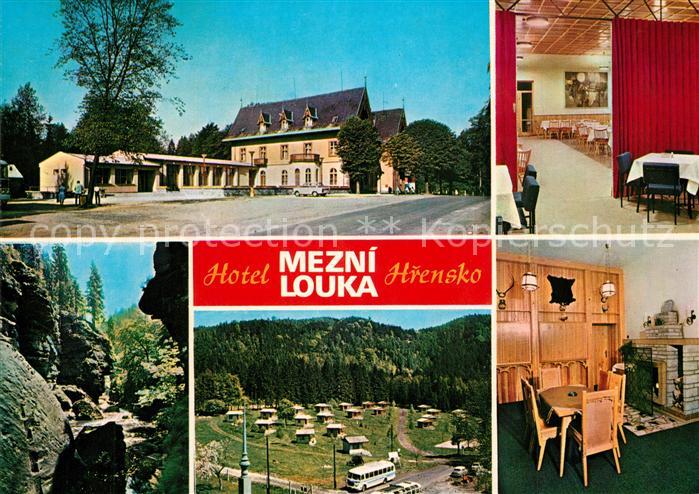 Hrensko Hotel Mezni louka Jidelna Partie z Tiche soutesky Chatovy tabor Klubovna
