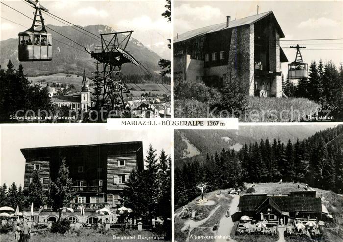 Mariazell Steiermark Schwebebahn Bergstaton Berghotel Buergeralpe Alpenvereinsha