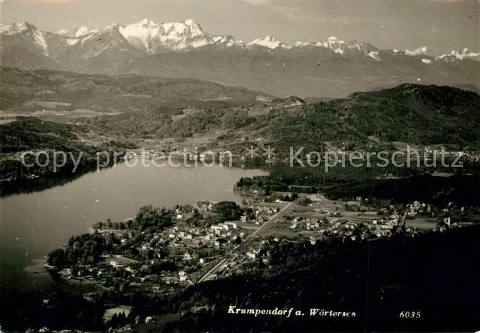 Krumpendorf Woerthersee Fliegeraufnahme