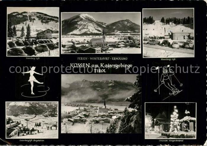 Koessen Tirol Unterberg Lift Bergstation Moserberg Lift Kriegerdenkmal