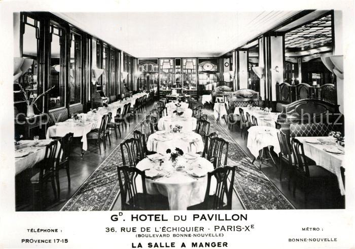 Paris Grand Hotel du Pavillon La Salla a Manger