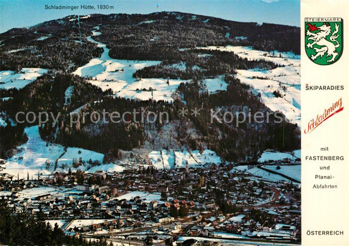 Schladming Obersteiermark Fliegeraufnahme Fastenberg Planaiabfahrten