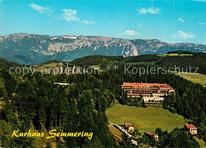 Semmering Niederoesterreich Fliegeraufnahme Kurhaus