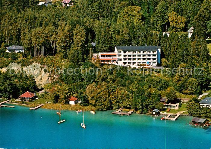 Toeschling Poertschach Woerthersee Fliegeraufnahme Haus Woerthersee