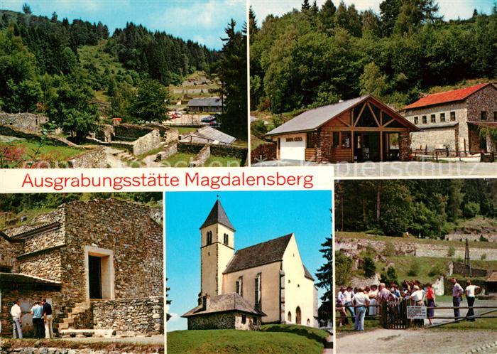 Magdalensberg Siedlungsanlage Freilichtmuseum Wallfahrtskirche Helena und Maria