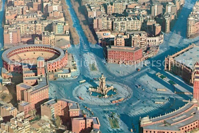 Barcelonne Fliegeraufnahme Plaza de Espana