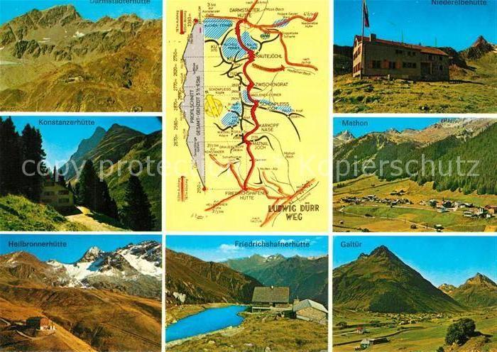 Friedrichshafener Huette Konstanzerhuette Mathorn Galtuer Heilbronnerhuette Lan