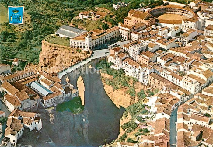 Ronda Andalucia Fliegeraufnahme Puente y Plaza de Toros